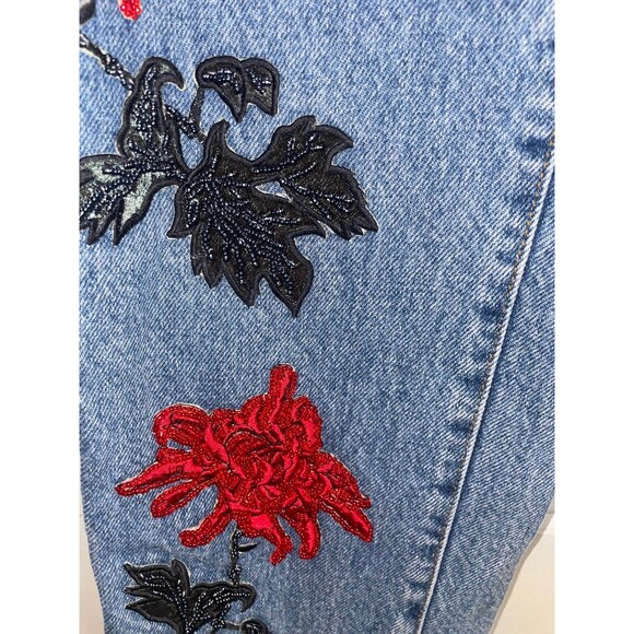 Calvin Klein Women’s Vintage Embellished Straight Jeans size 10 Made in USA - Picture 3 of 8